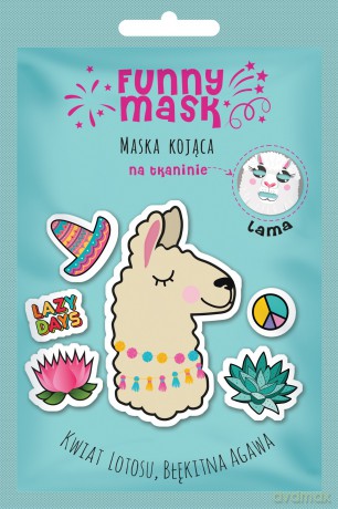 Marion Funny Mask Maseczka na tkaninie kojąca Lama 1szt