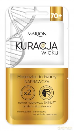 Marion Kuracja Wieku 70+ Maseczka do twarzy naprawcza 2x8 ml