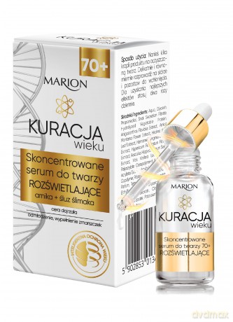 Marion Kuracja Wieku 70+ Skoncentrowane Serum do twarzy rozświetlające 20 ml