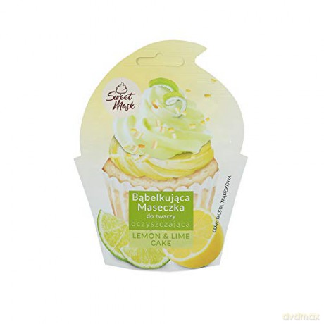 Marion Sweet Mask Bąbelkująca Maseczka do twarzy oczyszczająca Lemon&Lime Cake 6g