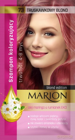 Marion Szampon koloryzujący 4-8 myć nr 73 Truskawkowy Blond 40 ml