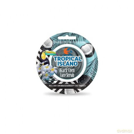 Marion Tropical Island Peeling drobnoziarnisty do twarzy Black Coco 8g