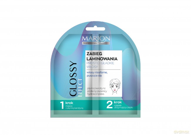 Marion Zabieg laminowania Duo Proste i Gładkie włosy - do włosów niesfornych 20 ml+czepek
