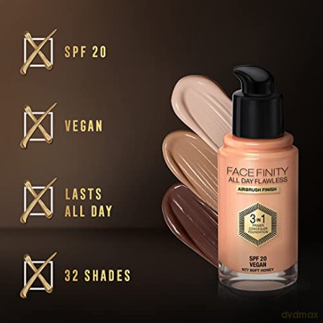 MAX FACTOR Podkład FACEFINITY 3w1 nr 77 Soft Honey 30 ml
