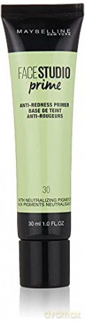 Maybelline Face Studio Prime Baza pod makijaż Anti-Redness na naczynka nr 30 30 ml