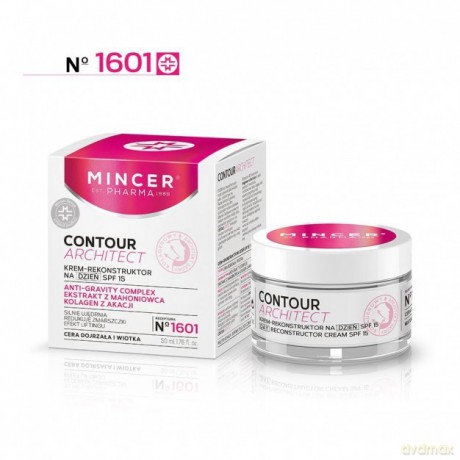 Mincer Pharma Contour Architect Krem-rekonstruktor na dzień SPF15 nr 1601 50 ml