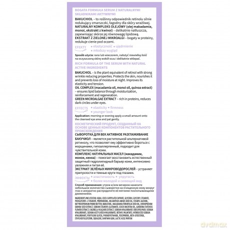 Miraculum Bakuchiol Botanique Retino Serum pod oczy - aktywne wygładzenie 20 ml