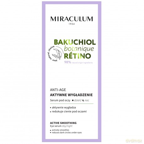 Miraculum Bakuchiol Botanique Retino Serum pod oczy - aktywne wygładzenie 20 ml