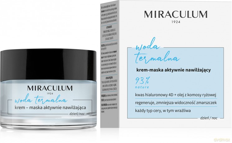 Miraculum Woda Termalna Krem-maska aktywnie nawilżający na dzień i noc 50 ml