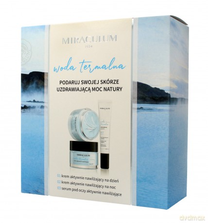 Miraculum Zestaw prezentowy Woda Termalna (Krem n/dzień 50 ml+Krem n/noc 50 ml+Serum pod oczy 20 ml)