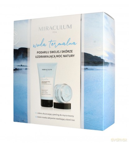 Miraculum Zestaw prezentowy Woda Termalna (Krem-maska 50 ml+peeling do twarzy 150 ml)