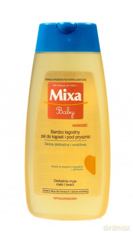 Mixa Baby Bardzo Łagodny Żel do kąpieli i pod prysznic 200 ml