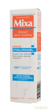 Mixa Hyalurogel Żel-serum kojący do twarzy-cera wrażliwa,reaktywna i przesuszona 40 ml