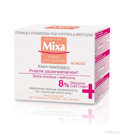 Mixa Krem nawilżający przeciw zaczerwienieniom - skóra wrażliwa i reaktywna 50 ml