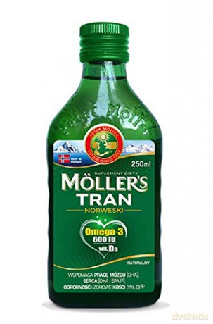 MOLLER`S Tran Norweski Naturalny - suplement diety 250 ml