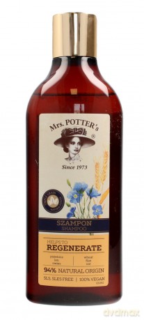 Mrs Potters Triple Grain Szampon do włosów zniszczonych Regenerate 390 ml