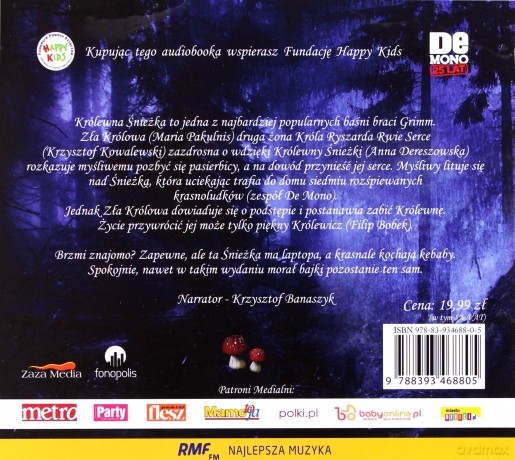 Królewna Śnieżka I Siedmiu Krasnoludków - Piotr Maria Cieński (digipack) [AUDIOBOOK] [CD-MP3]