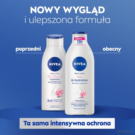 Nivea Body Balsam do ciała intensywnie nawilżający Rose Touch 400 ml