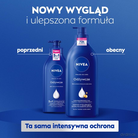 Nivea Body Mleczko do ciała odżywcze - pompka 625 ml