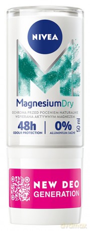 Nivea Dezodorant damski MAGNESIUM DRY FRESH 48h - roll-on 50 ml