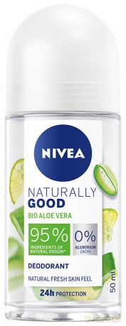 Nivea Dezodorant damski Naturally Good Bio Aloe Vera - roll-on 50 ml