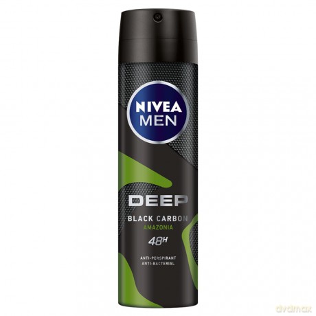 Nivea Dezodorant DEEP BLACK CARBON AMAZONIA spray męski 150 ml