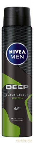 Nivea Dezodorant DEEP BLACK CARBON AMAZONIA spray męski 250 ml