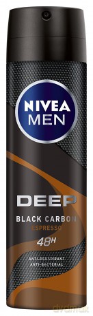 Nivea Dezodorant DEEP BLACK CARBON ESPRESSO spray męski 150 ml