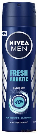 Nivea Dezodorant Fresh Aquatic 48h spray męski 150 ml