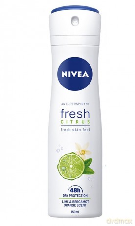 Nivea Dezodorant Fresh Citrus 48h spray damski 150 ml
