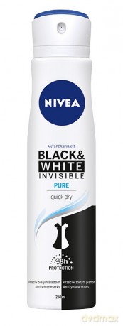 Nivea Dezodorant INVISIBLE PURE spray damski 250 ml