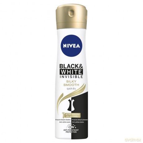 Nivea Dezodorant INVISIBLE SILKY SMOOTH spray damski 150 ml
