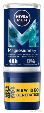 Nivea Dezodorant męski MAGNESIUM DRY 48h - roll-on 50 ml