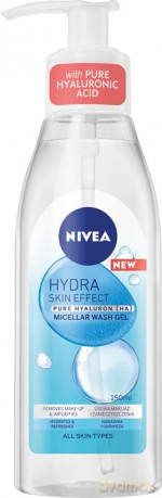 Nivea Hydra Skin Effect Żel micelarny do mycia twarzy 150 ml