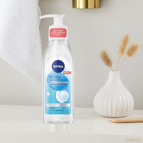 Nivea Hydra Skin Effect Żel micelarny do mycia twarzy 150 ml