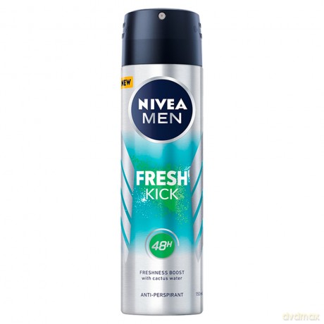 Nivea Men Dezodorant FRESH & KICK spray męski 150 ml