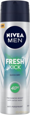 Nivea Men Dezodorant FRESH & KICK spray męski 150 ml