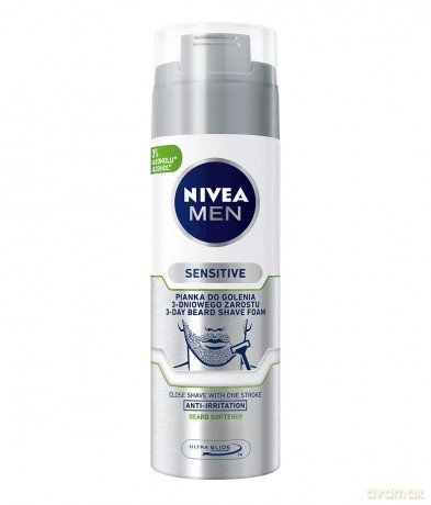NIVEA MEN Sensitive Pianka do golenia 3-dniowego zarostu 200 ml