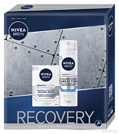 Nivea Men Zestaw prezentowy Sensitive Recovery (balsam po goleniu 100 ml+pianka do golenia 200 ml)