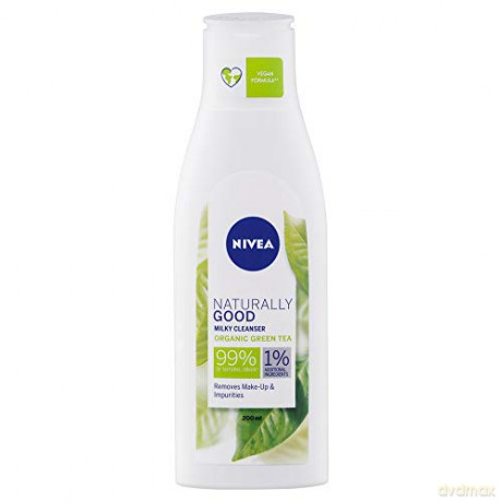 Nivea Naturally Good Nawilżające Mleczko oczyszczające z organiczną zieloną herbatą 200 ml