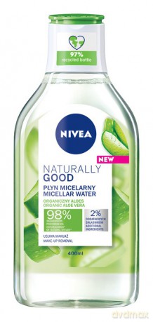 Nivea Naturally Good Płyn micelarny z organicznym aloesem 400 ml