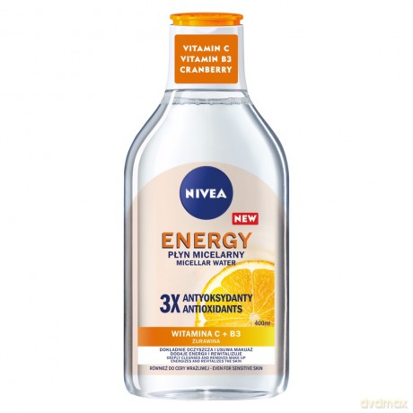 Nivea Płyn micelarny do demakijażu Energy - każdy rodzaj cery 400 ml