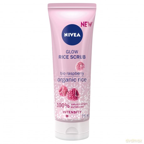 NIVEA Rice Scrub Glow Peeling ryżowy z Bio Malinami 75 ml