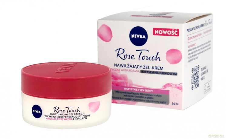 Nivea Rose Touch Nawilżający Krem-żel z organiczną wodą różaną 50 ml
