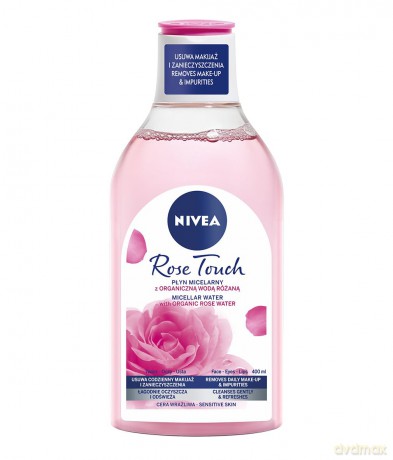 Nivea Rose Touch Płyn micelarny do demakijażu z organiczną wodą różaną 400 ml