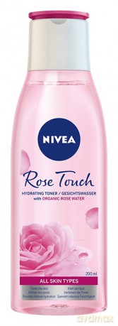 Nivea Rose Touch Tonik nawilżający z organiczną wodą różaną 200 ml