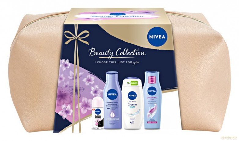 Nivea Zestaw prezentowy Beauty Collection (deo roll-on+szampon+żel pod prysznic+mleczko do ciała))