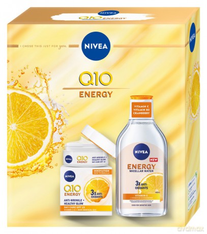Nivea Zestaw prezentowy Q10 Energy (krem na dzień 50 ml+płyn micelarny 400 ml)