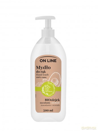 On Line From Plants With Love Mydło do rąk w płynie Macadamia i Awokado 500 ml