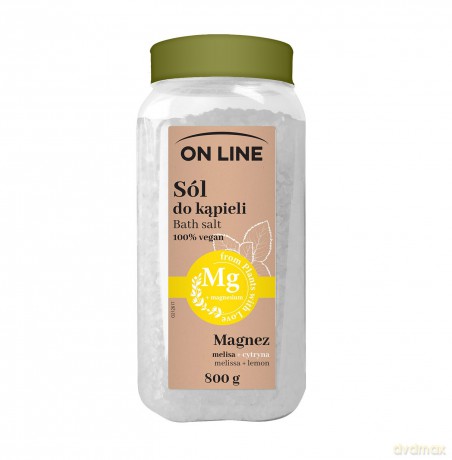 On Line From Plants With Love Sól do kąpieli Magnez - Melisa i Cytryna 800g